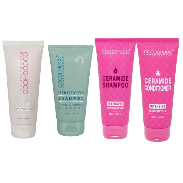 COCOCHOCO Botoks 100ml + attīrošais šampūns 150ml + Ceramide komplekts 2X200ml