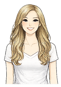 Matu garums M-Blonde